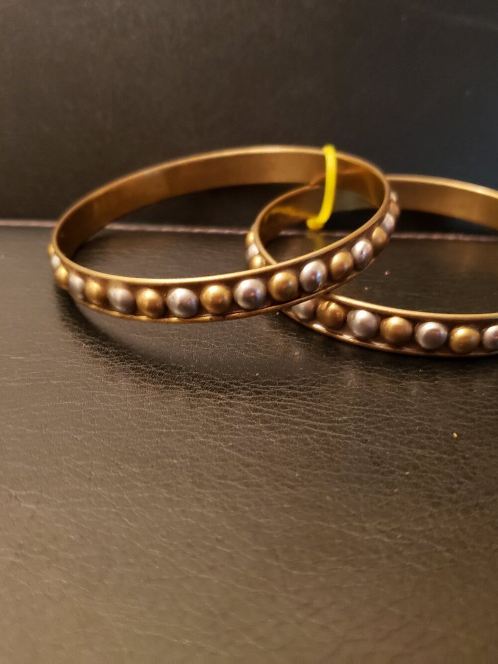 Antique Gold & Silver Studded Bangles